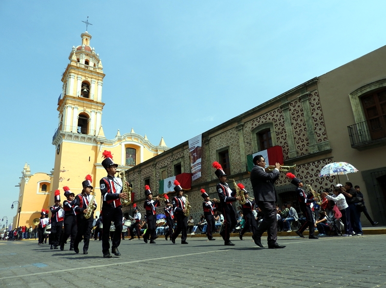 Desfilarán 12 mil personas el 16 de Septiembre en San Pedro Cholula