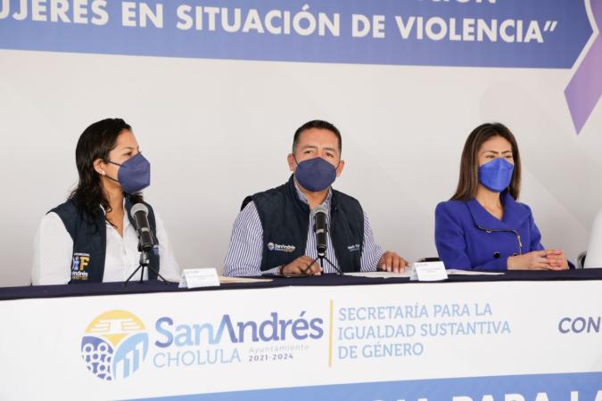 Hasta 500 mujeres son atendidas en Puerta Violeta de San Andrés Cholula
