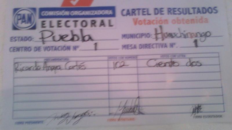 Desairan en Huauchinango votación interna del PAN image 2