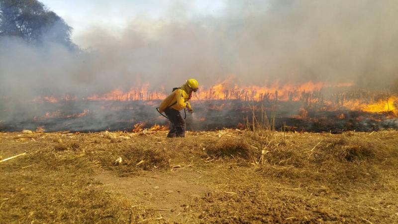 De cinco a once incendios diarios abaten en San Andrés Cholula