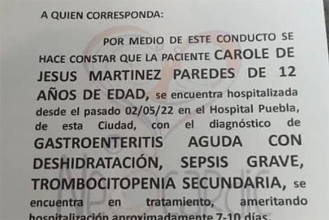 Niño de Atlixco pide ayuda económica para salvar su vida