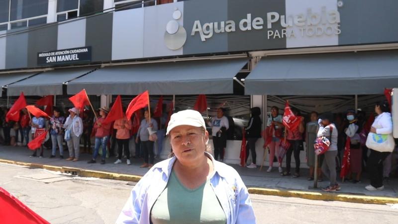 Denuncian agresión en protesta de Antorcha Campesina en Agua de Puebla