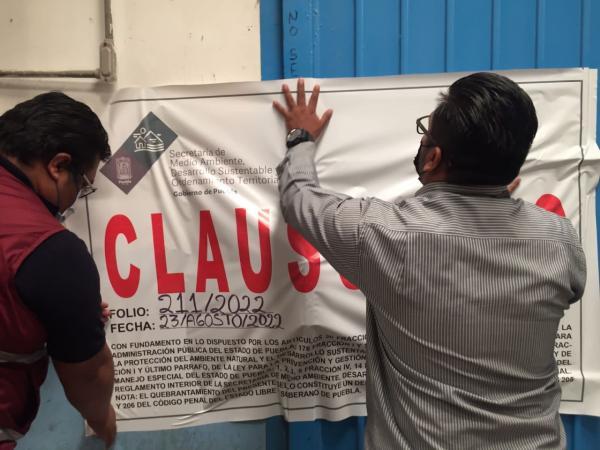 Ejecuta Medio Ambiente 13 clausuras a empresas en la cuenca del Atoyac