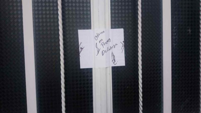 Sin autorización, comuna sella oficinas del Soapatec