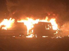 Le prenden fuego a ambulancias del IMSS en La Margarita, Puebla image 2