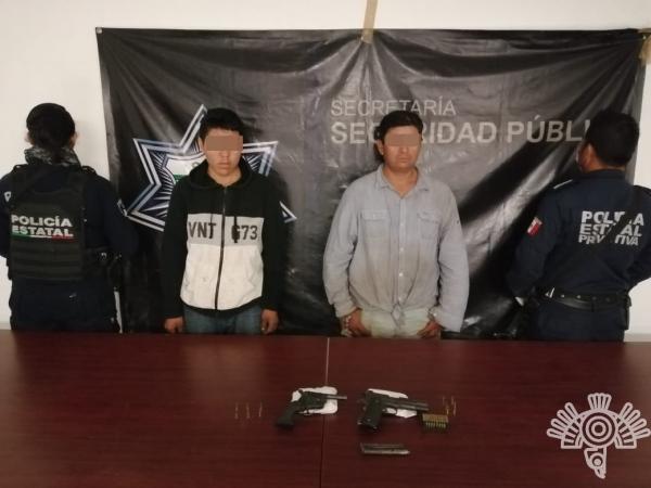 Los detienen por portar armas calibre 22 sin permiso en San Juan Epatlán image 1