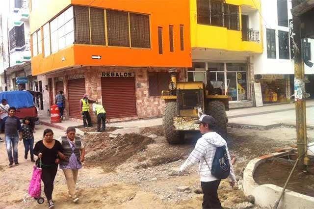 Sin terminar obra, CANACO pide reabrir calles en Texmelucan image 1