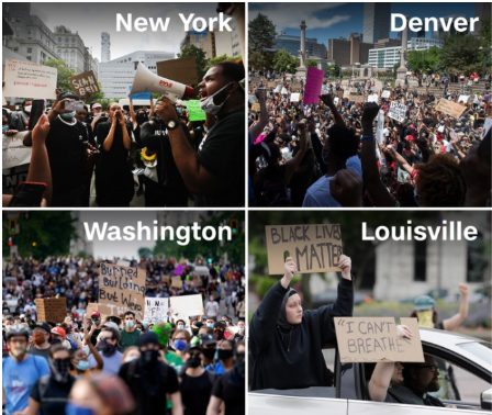 Crece la indignación en protestas por la muerte de George Floyd