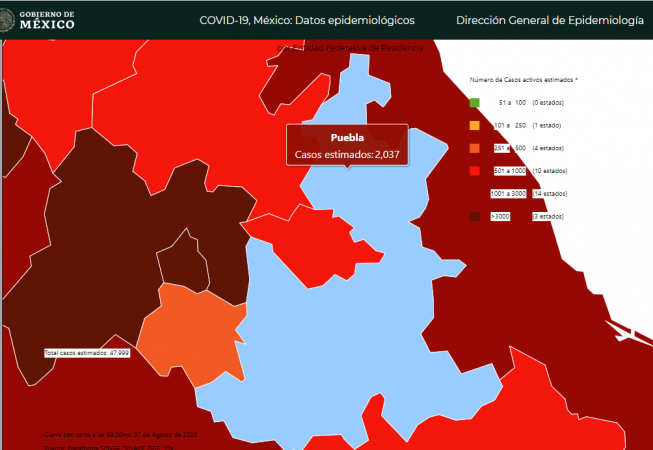 Reactivan comercio en Puebla, octavo lugar en casos activos de Covid19