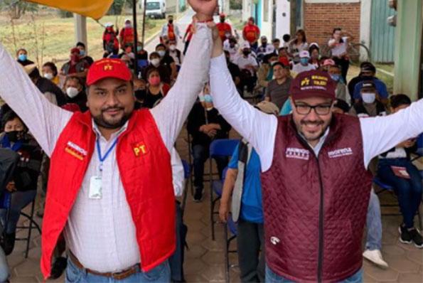 Suplente de Carlos Morales de Va por México se va a campaña de Toledo en Texmelucan