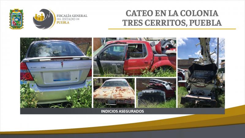 Catean casa en la colonia Tres Cerritos y confiscan autos con alteraciones