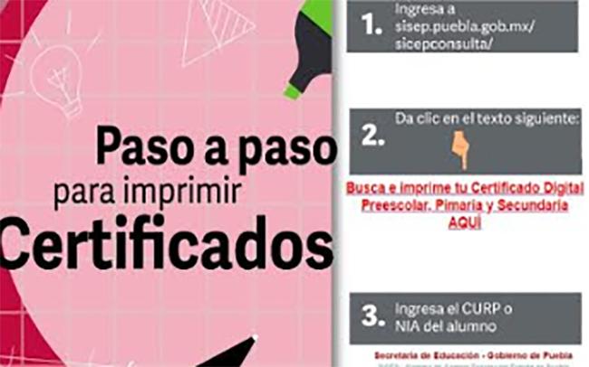 Ya puedes consultar certificados digitales de estudios en Puebla