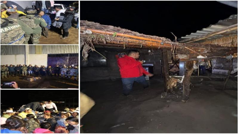 Estado responde ante inundaciones en Chignahuapan, Tepeojuma e Izúcar