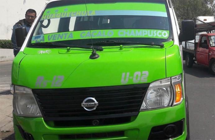 Por conflicto vial navajean en el pecho a chofer de la ruta Atlixco-Huaquechula