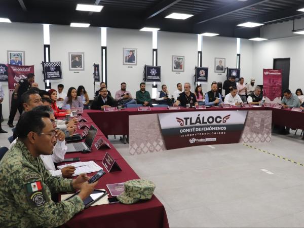 Por lluvias, prevención activa y respuesta oportuna para Puebla: Comité Tláloc