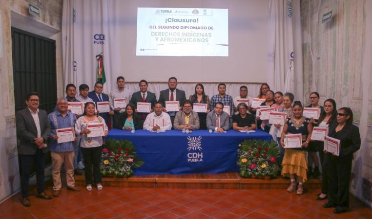 Concluye diplomado de Derechos Indígenas y Afroamericanos
