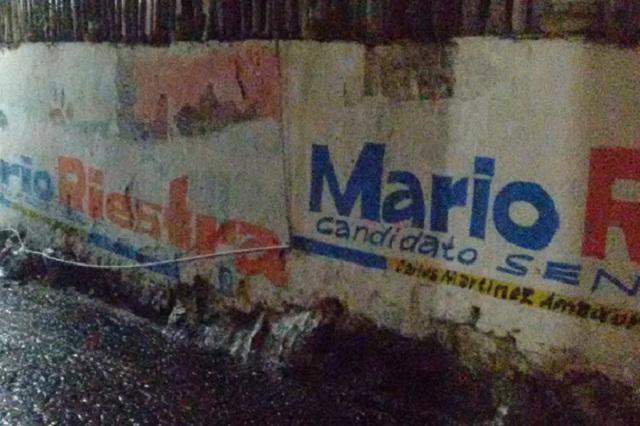 Destruyen mural comunitario en Xochitlán por pintar anuncio del PAN image 1