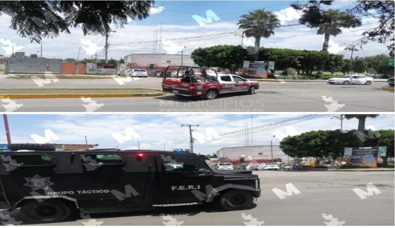 Detención de dos sujetos generó fuerte movilización en Texmelucan