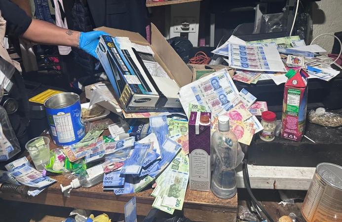 Localizan fábrica de billetes falsos en Ecatepec