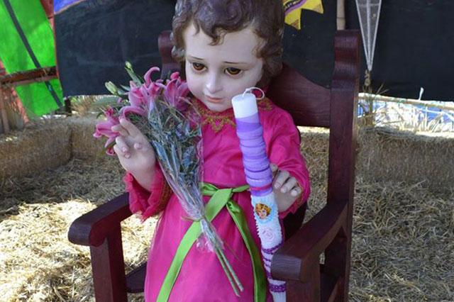 Festejan a Niño Dios gigante en Izúcar de Matamoros