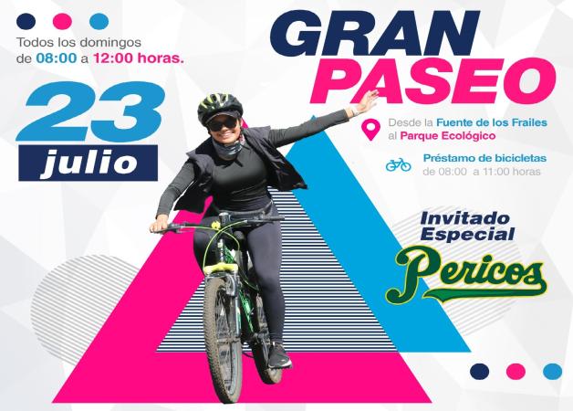 Rodada Verde con el Club Pericos en el Gran Paseo de Puebla