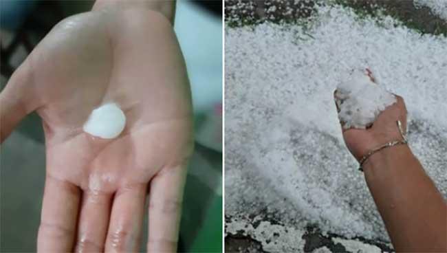 Intensa granizada afecta varias zonas de Puebla capital