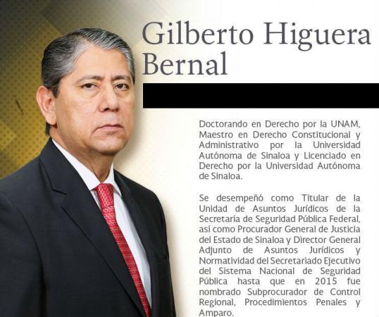 Nombra Congreso a Gilberto Higuera Bernal fiscal por siete años