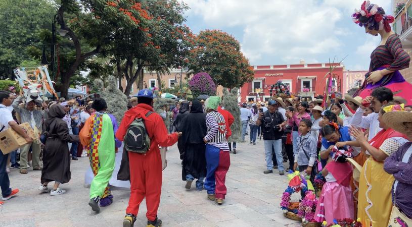 Realizan convite del Atlixcáyotl en este domingo