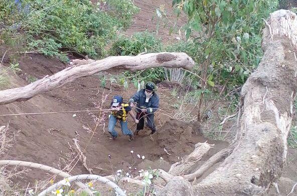Rescatan a mujer que cayó a Barranca de 20 metros en Huejotzingo image 1