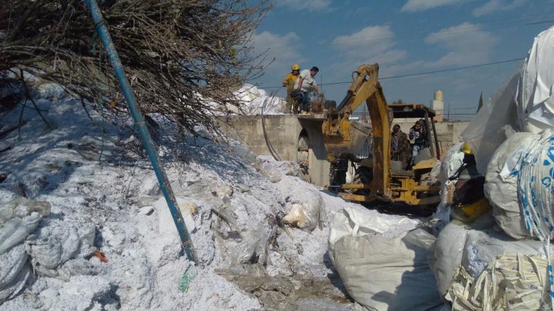 Quema de cohetones causa incendio en Texmelucan image 3