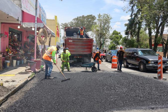 Reanudan trabajos de asfalto en la carretera Tlaxcala-Chiautempan