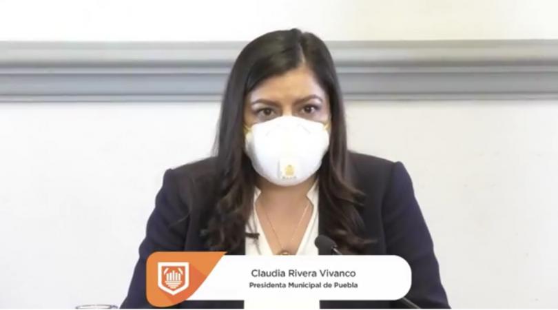 Alcaldesa de Puebla analiza apertura de comercios en Centro Histórico