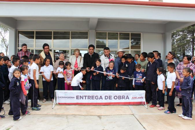 Inauguran infraestructura escolar y drenaje en Chignahuapan image 2