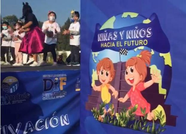 Inician festejos para niños en San Andrés Cholula