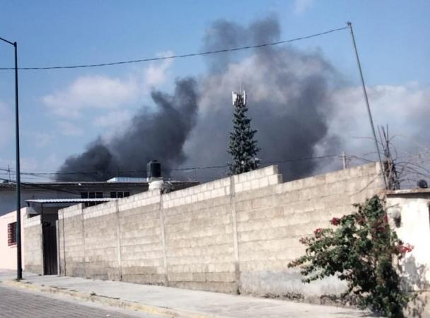 Incendio en Sedena de Atlixco genera movilizaciones