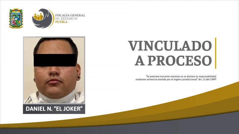 Vinculan a proceso a El Joker por el homicidio de una joven en Atlixco