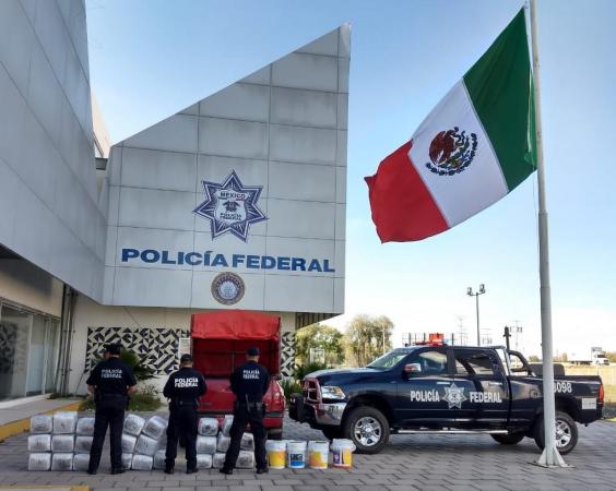 VIDEO: Aseguran 137 kilos de marihuana en Texmelucan