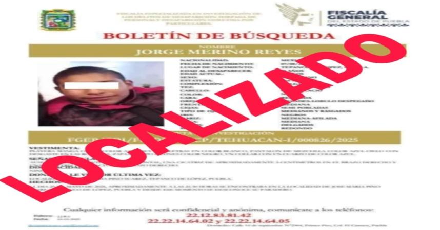 Localizan en Oaxaca a menor Jorge reportado como desaparecido en Tepanco