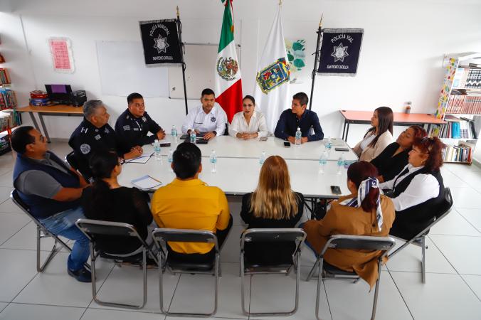 Habrá mesas de trabajo en las juntas auxiliares para fortalecer la seguridad en SPCH