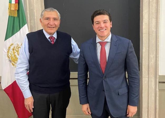 Samuel García se reúne con Adán Augusto López, titular de Segob