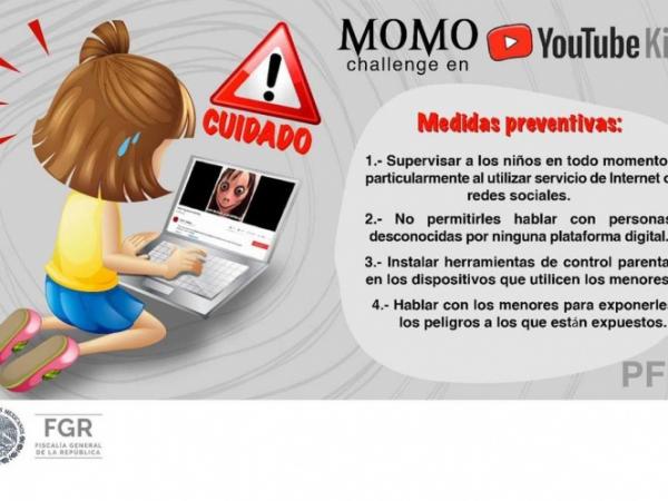 Emite Fiscalía General alerta por ‘Momo Challenge’