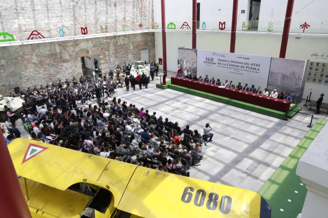 Encabeza Céspedes 160 Aniversario de la Defensa del Sitio de la Ciudad de Puebla