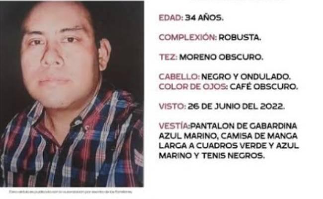 Buscan a Jesús Arroyo desaparecido el fin de semana en Tehuacán