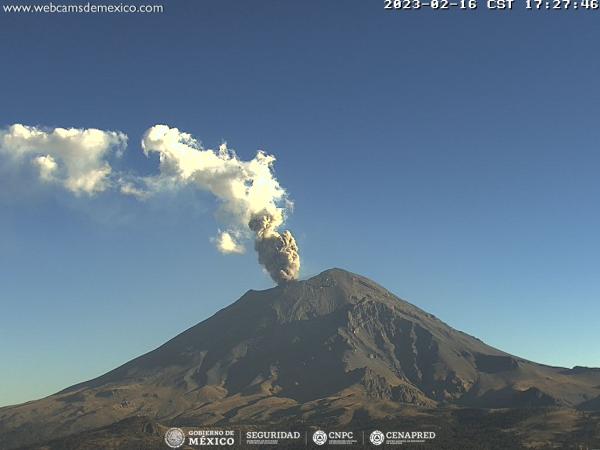 Popocatépetl registra 137 exhalaciones y una explosión en 24 horas