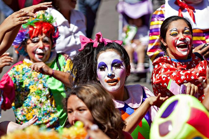 Ríete en grande, en el Festival internacional de payasas