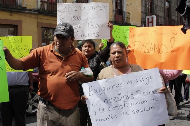 Exigen a RMV pago de tierras usadas para el Arco Poniente