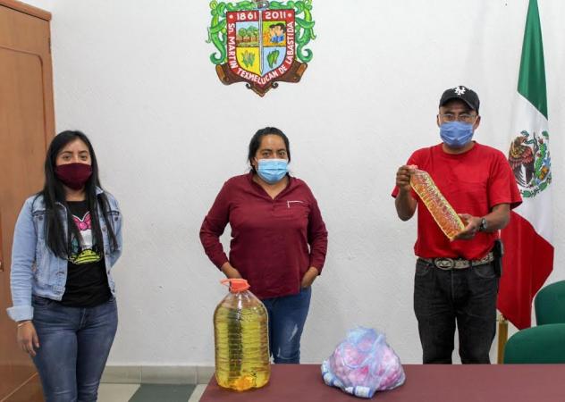 Texmelucan entrega apoyos higiénicos a juntas auxiliares