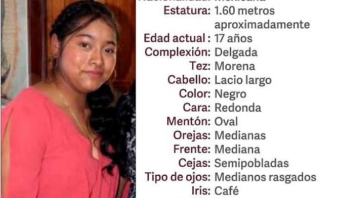 Mariela de 17 años de edad desapareció en Tecamachalco