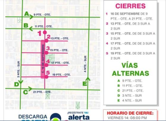 Habrá cierres viales por celebración de Nuestra Señora del Carmen