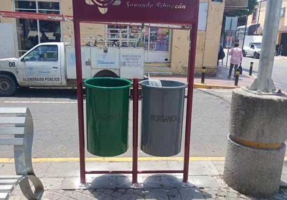 Colocan estaciones de reciclaje en Parques de Tehuacán; habrá sanciones para quien haga mal uso